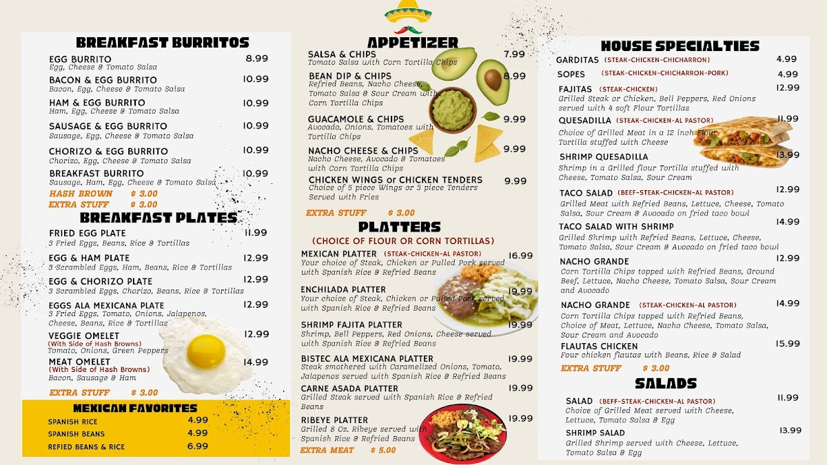 Dos Amigos Mexican Restaurant Menu - Image 2